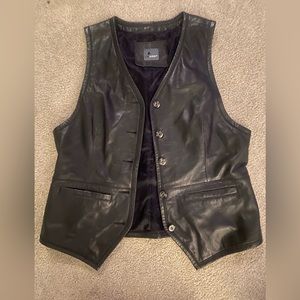 Leather vest